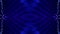 3d render. Mirror structure. Blue motion design background with symmetrical pattern. Abstract sci-fi bg with glow