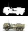 3d render mlrs himars High Mobility Artillery Rocket System land leases for ukraine on white with alpha