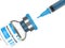 3d render of nandrolone decanoate vial with syringe