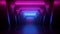 3d render, neon abstract background, empty room, tunnel, corridor, glowing lines, geometric, ultraviolet light