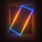 3d render, neon lights, rainbow spectrum, laser show, illumination, glowing rectangular lines, abstract fluorescent background