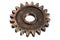 3D render of old Rusty Gear isolated on white