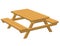 3d Render of a Picnic Table