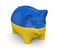 3d render of piggy bank crying with ukrainian flag