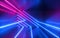 3d render, pink blue neon lines, geometric shapes, virtual space, ultraviolet light, 80`s style, retro disco, fashion laser show