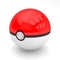 3d render of pokeball