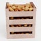 3D Render of Potatoes in Boxes