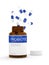 3d render of probiotic pills in bottle over white