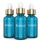 3d render of retinol bottles with dropper over white