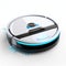 3d Render Of Robot Vacuum Cleaner In Dark White And Light Azure