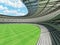 3D render of a round Australian rules football stadium with white seats