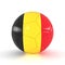 3d render - Russia 2018 - Football with Belgium flag