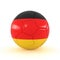 3d render - Russia 2018 - Football with Germany flag