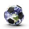 3d render of soccer ball on white