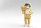 3d Render Spaceman Astronaut with Alarm Clock 3d illustration Design