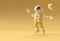 3d Render Spaceman Astronaut Jumping 3d illustration Design