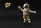 3d Render Spaceman Astronaut Jumping 3d illustration Design