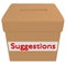 3d Render of a Suggestion Box