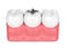 3d render of teeth with dental amalgam filling