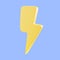 3D render thunderbolt icon, flash lightning, danger, and power