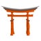 3d render of torii gate