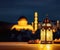 3D Render of A Traditional Brass Lantern, Ramadan Celebration Symbol