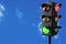 3d render traffic lights