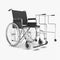 3d render - wheel chair and rollator