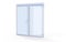 3d render window frame on white background