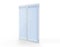 3d render window frame on white background