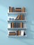 3d rendered bookshelves