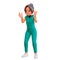 3D-rendered cartoon nurse in the hospital gown uniform with an angry face