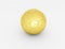 3d rendered golden soccer ball
