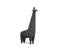 3d rendered illustration of low poly giraffe figure