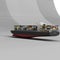 3D rendered large container ship with colorful storage unites, 3D rendered