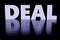 3d rendered luxury glowing sign saying deal on black background