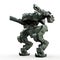 3d rendered mech isolated background