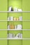 3d rendered modern bookshelf