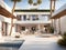3d rendered modern contemporary house on the beach with pool and beautiful view