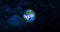 3d rendered photo realistic earth planet. Beautiful green earth planet with colorful galaxy or nebula. front view of the earth fro