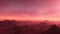 3d rendered post apocalyptic landscape - An empty Fantasy Landscape with red skies