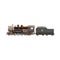 3d rendered rusty locomotive against a white background