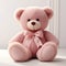 3D-Rendered Valentine Teddy Expressing Affection with Blushing Cheeks and Heart. Generative Ai