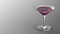 3D rendered wine glass for drinking alcohol in restaurant