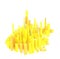 3d rendered yellow skyline isolated