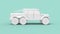 3D rendering of a 6x6 pick up suv truck large cargo and off road transportation vehicle isolated on an empty space