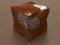 3D rendering - abstract rusted cube