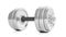 3D rendering of adjustable metallic dumbbell