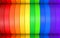 3d rendering. alternate rainbow colorful lgbt curve panel design banner wall background