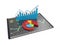 3D Rendering analysis of financial data in charts - modern graphical overview of statistics
